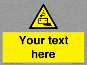 Custom Battery Charging Sign